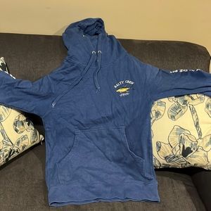 Mens small salty crew hoody, slightly used.  No stains , needs to be ironed